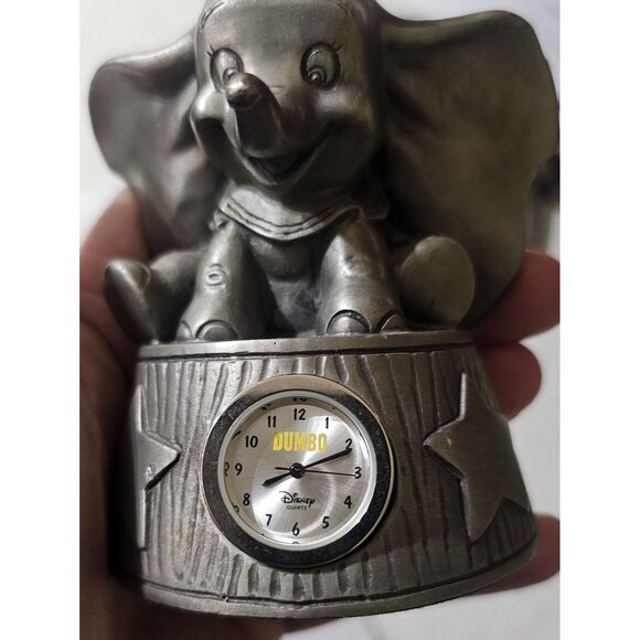 Disney Dumbo Limited Edition Pewter Clock Figure Quartz #412/5000 Malaysia WORKS - Picture 14 of 16